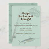 Gevist Pensioen Partij Rod n Reel Kaart (Voorkant / Achterkant)