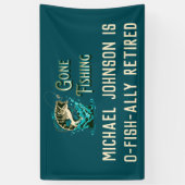 Gevist Pensioenpartij - Gone Gevist Spandoek (Verticaal)