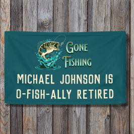 Gevist Pensioenpartij - Gone Gevist Spandoek