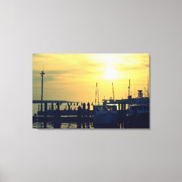Gevist Pier Art Canvas Afdruk