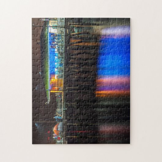 Gevist pier- en glaswater legpuzzel (Verticaal)