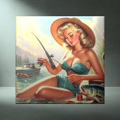  Gevist Pin Up Tegeltje