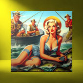 Gevist Pin Up Tegeltje