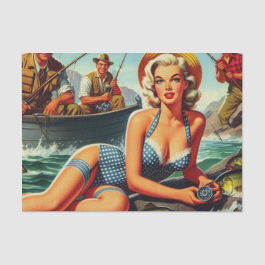  Gevist Pin Up Tissuepapier (Voorkant)