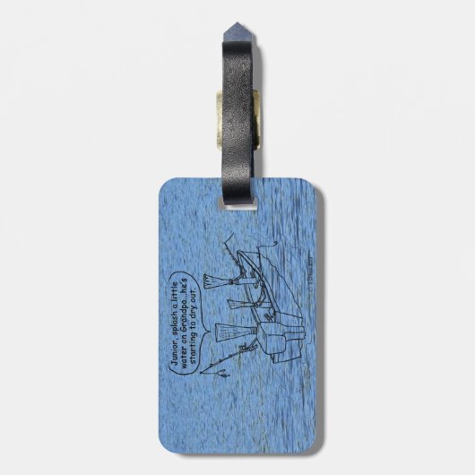 Gevist Reeds Bagagelabel (Achterkant verticaal)