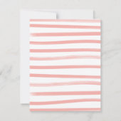 Gevist Reel Baby shower Clothesline Girl Kaart (Achterkant)