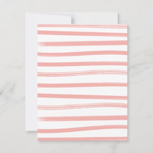 Gevist Reel Baby shower Clothesline Girl Kaart (Achterkant)