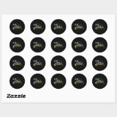 Gevist Reel Cool Opa Grappig Opa Grootvader Fisher Ronde Sticker (Vel)