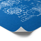 Gevist reel-octrooi - blauwdruk poster (Hoek)