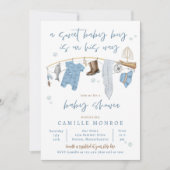 Gevist Reel Opgewonden Jongen Baby shower Kaart (Voorkant)