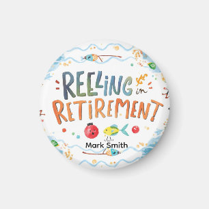 Gevist Reeling in Retirement Party waterverf Magneet