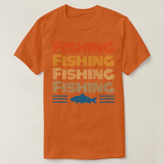 Gevist Retro Angling Angler T-shirt (Design voorkant)
