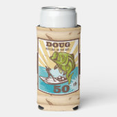 Gevist Retro Reeling Seltzer Blikjeskoeler (Seltzer Voorkant)