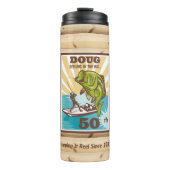 Gevist Retro Reeling Thermosbeker (Voorkant)