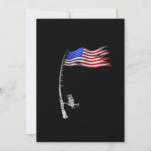 Gevist Rod American Flag Funny Vist Gi Save The Date (Voorkant)