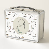 Gevist Rod & Reel Fish Thema Visser Monogram (Voorkant)