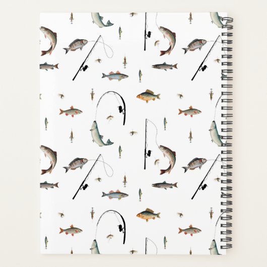 Gevist Rod & Reel Fish Thema Visser Monogram Planner (Achterkant)