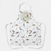 Gevist Rod & Reel Fish Thema Visser Monogram Schort (Voorkant)