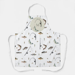 Gevist Rod & Reel Fish Thema Visser Monogram Schort