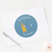 Gevist Ronde Sticker (Envelop)