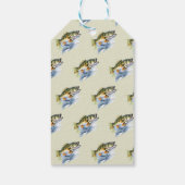 Gevist Sage Green Reel Opgewonden Baby shower Cadeaulabel (Achterkant)