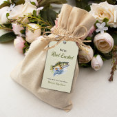 Gevist Sage Green Reel Opgewonden Baby shower Cadeaulabel