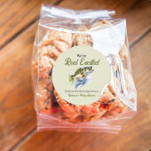 Gevist Sage Green Reel Opgewonden Baby shower Ronde Sticker