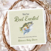 Gevist Sage Green Reel Opgewonden Baby shower