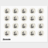 Gevist samen: een tijdloze band ronde sticker (Vel)