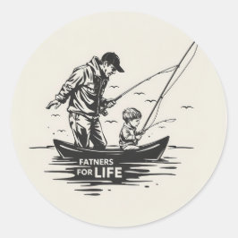 Gevist samen: een tijdloze band ronde sticker