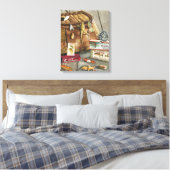 Gevist Satchel Canvas Afdruk (Insitu (Slaapkamer))