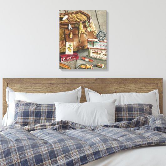 Gevist Satchel Canvas Afdruk (Insitu (Slaapkamer))