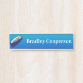 Gevist schuifbalken Deurbordje (Voorkant)