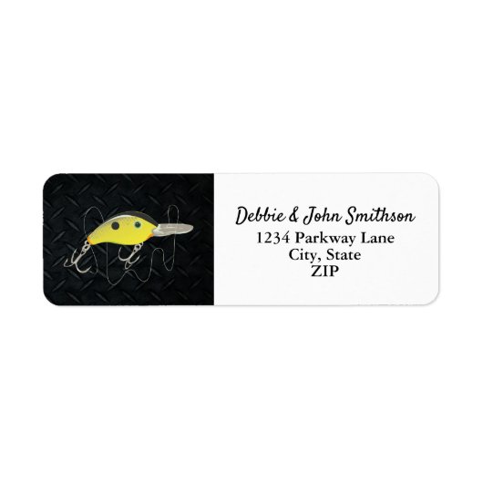 Gevist Sportcharter Crankbait Lure Adres Etiket (Voorkant)