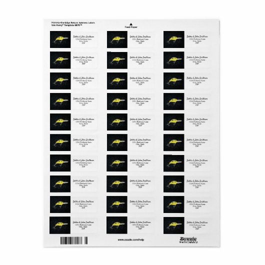 Gevist Sportcharter Crankbait Lure Adres Etiket (Full Sheet)