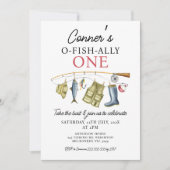  Gevist staaf O-Fish-Ally Een 1e Verjaardag Kaart (Voorkant)