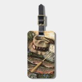 Gevist stilleven bagagelabel (Voorkant verticaal)