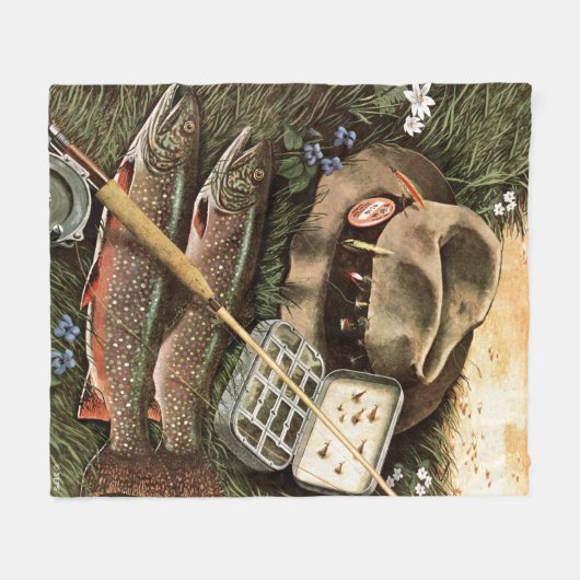 Gevist stilleven fleece deken (Voorkant (Horizontaal))