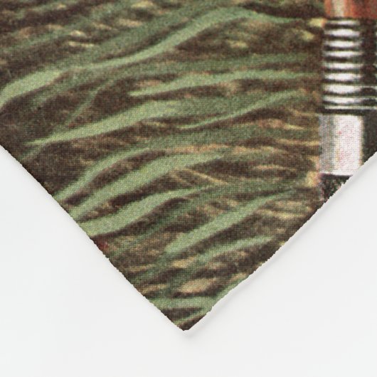 Gevist stilleven fleece deken (Hoek)