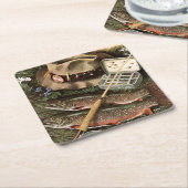 Gevist stilleven kartonnen onderzetters (Schuin)