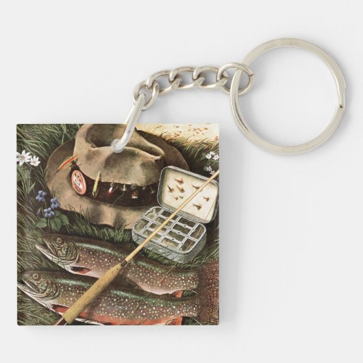 Gevist stilleven sleutelhanger (Achterkant)