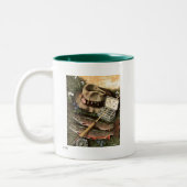 Gevist stilleven tweekleurige koffiemok (Links)