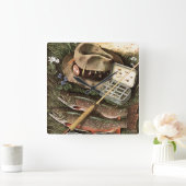 Gevist stilleven vierkante klok (Huis)