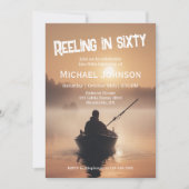 Gevist Sunrise Fisherman 60e verjaardag Kaart (Voorkant)