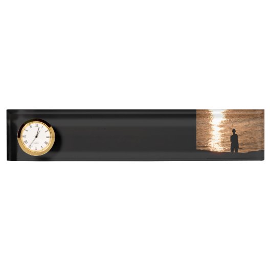 Gevist tegen zonsondergang naambordje (Voorkant)