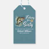 Gevist thema 60e verjaardagsfeest Cadeaulabel (Achterkant)