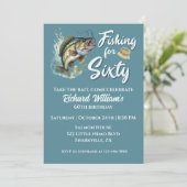  Gevist thema 60e verjaardagsfeest Kaart (Staand voorkant)