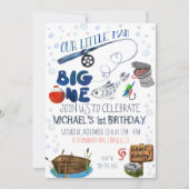 Gevist thema eerste verjaardag kaart (Voorkant)