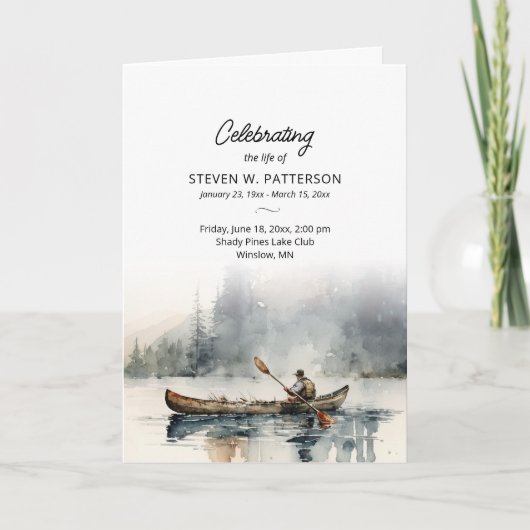 Gevist thema, foto, viering van het leven begrafen programma (Voorkant)