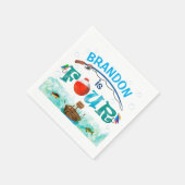 Gevist thema O-fish-ally 4e verjaardagsfeest Servet (Hoek)